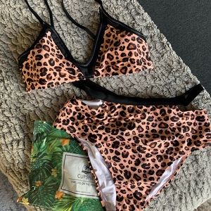 Cupshe Leopard High waisted Bikini